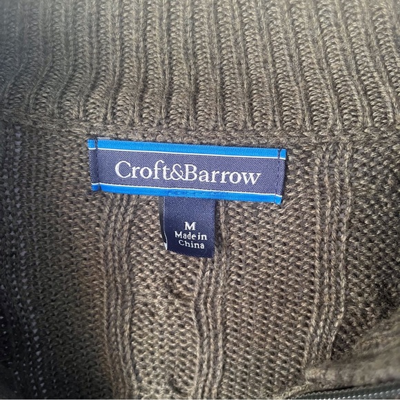 Croft & Barrow Olive Green Men’s Sweater - Picture 5 of 6